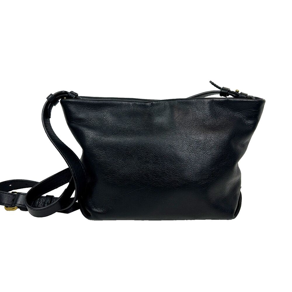 J. Crew Black Leather Convertible Crossbody
